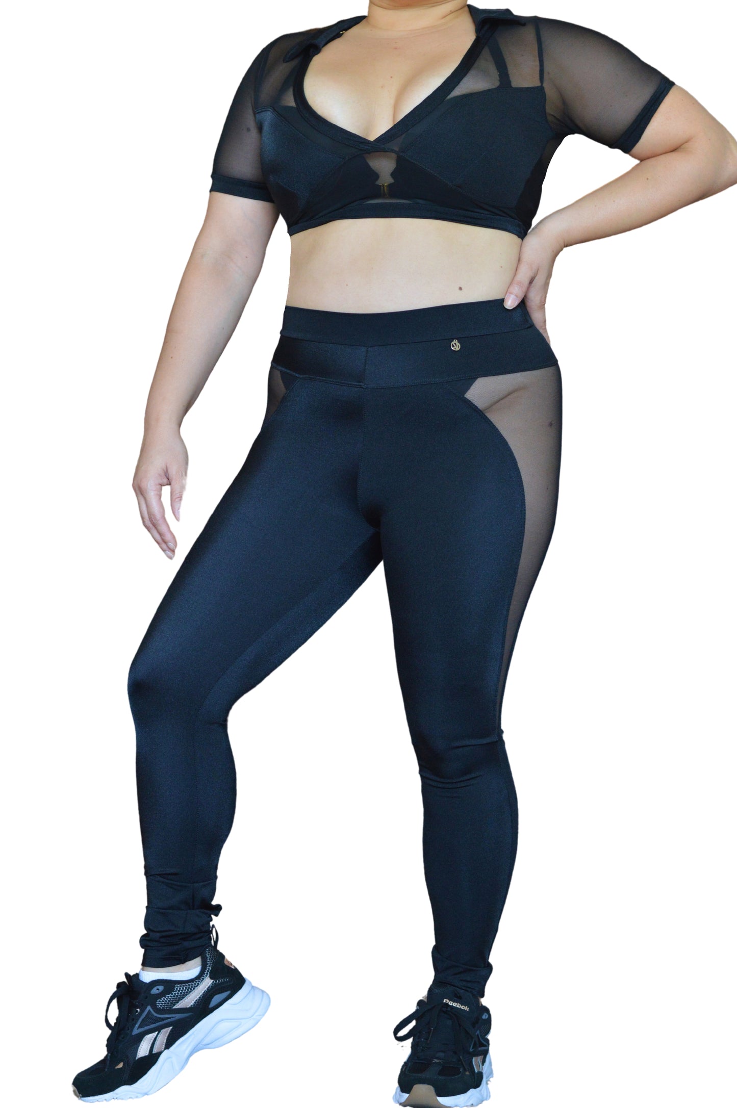 2 pieces Sport Studio Set With Mesh Top and Leggings - Ref. Breathe Easy