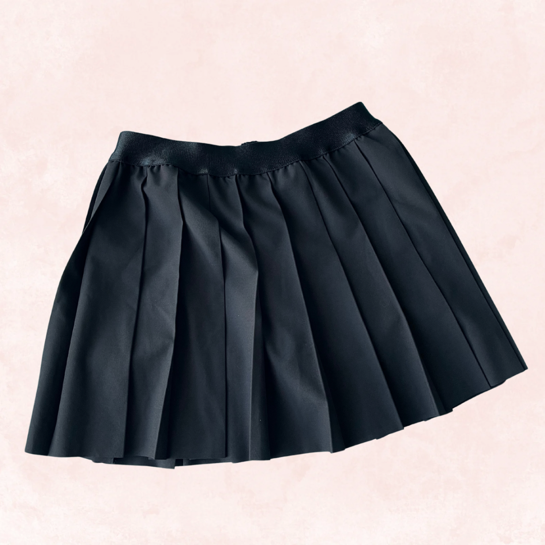 Pleated Skirt with Built-in Shorts