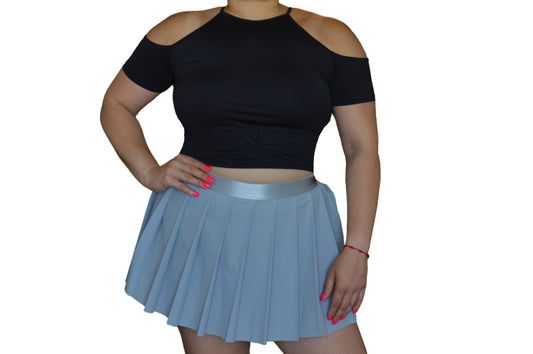 Linda Cold Shoulder Crop Shirt