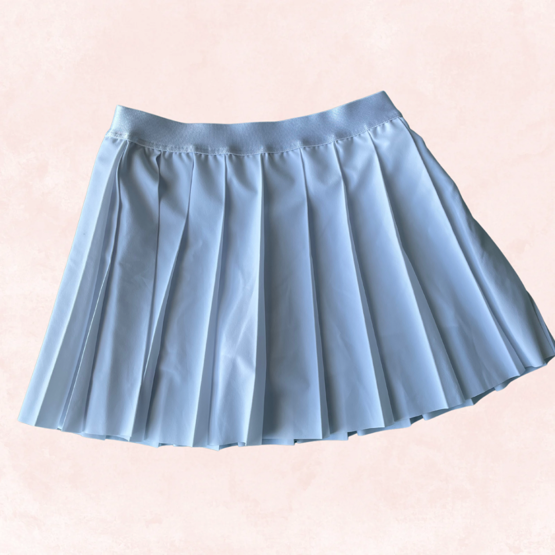 Pleated Skirt with Built-in Shorts